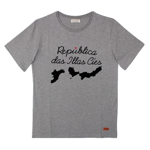 Camiseta República Islas Cíes gris SomosOcéano