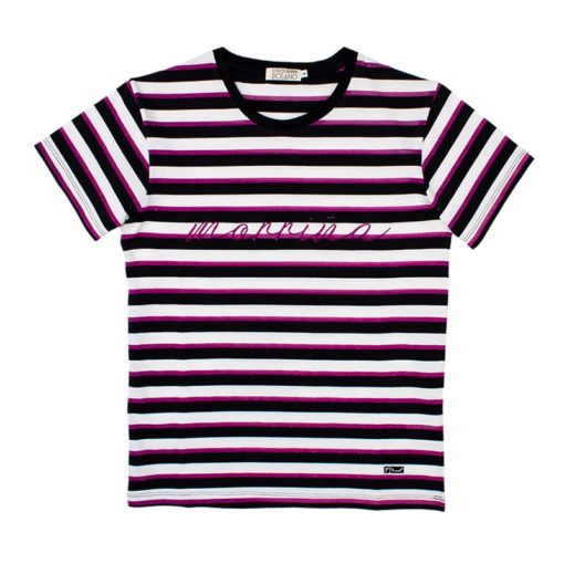 Camiseta Morriña negro y rosa