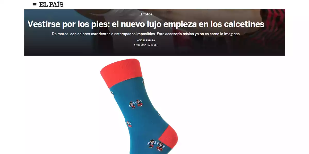 Reportaje selección de calcetines de El País